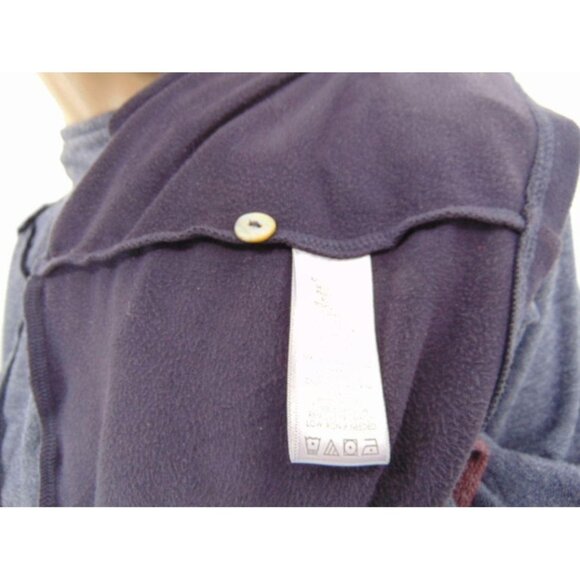 Logo Lorie Goldstein Draped Front Terry Cardigan S Color Block Oversized - Picture 10 of 14